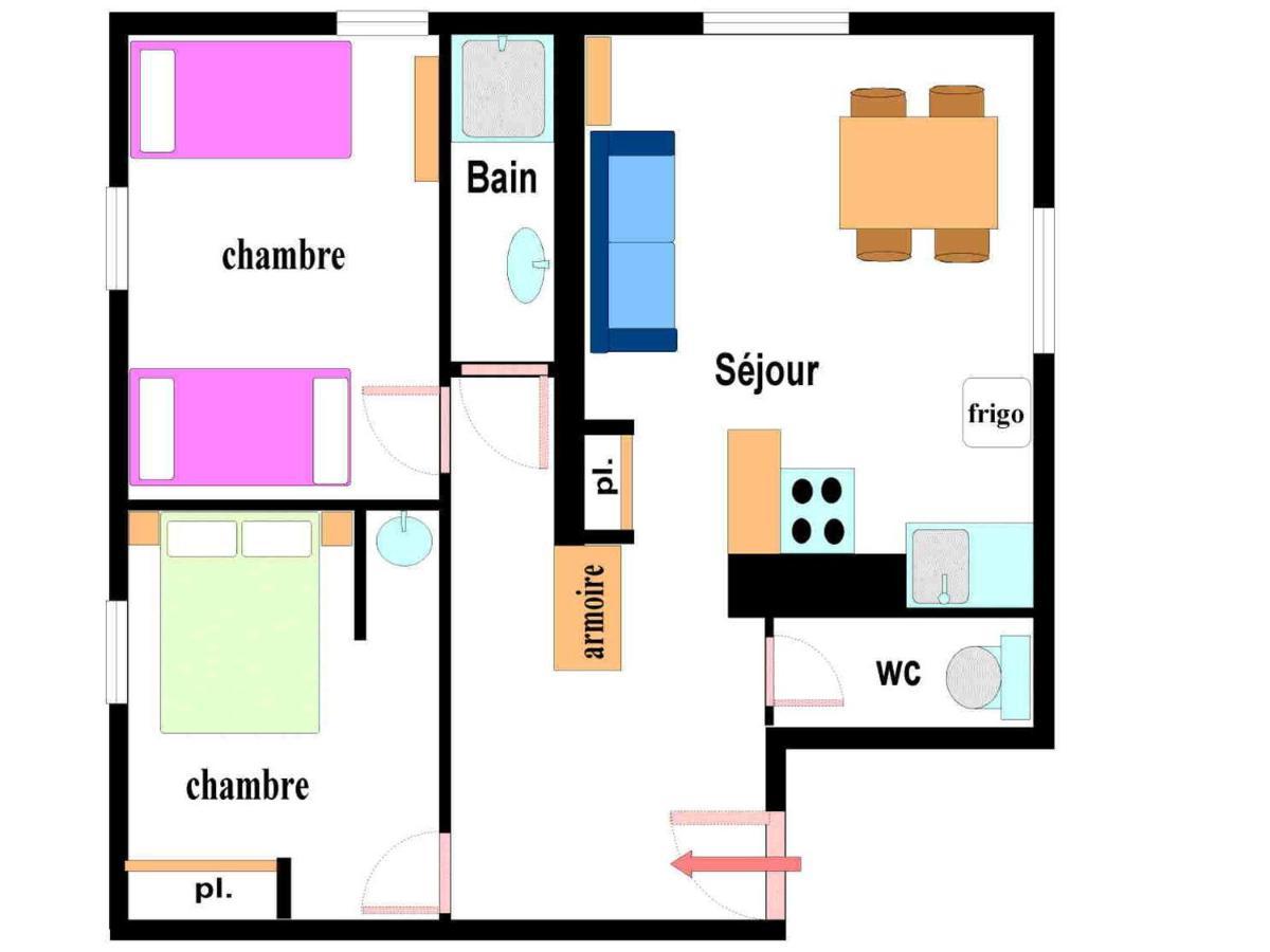 Appartement 5 Personnes Val Cenis, 2 Ch, Draps Fournis - Fr-1-508-253 Lanslebourg-Mont-Cenis Εξωτερικό φωτογραφία
